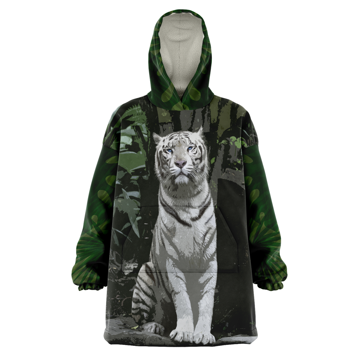White Jungle Tiger - Cobija Hoodie