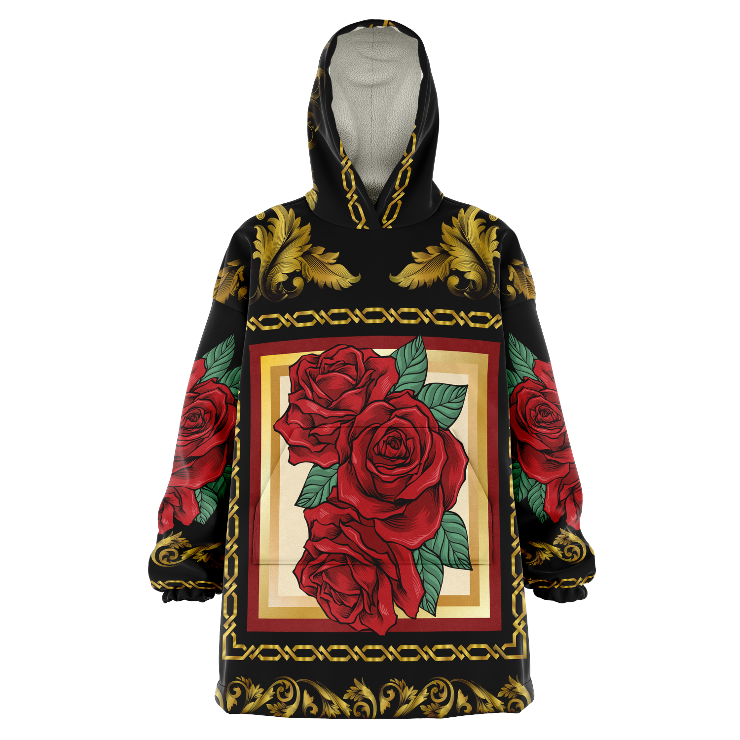 Hoodie with red deals roses