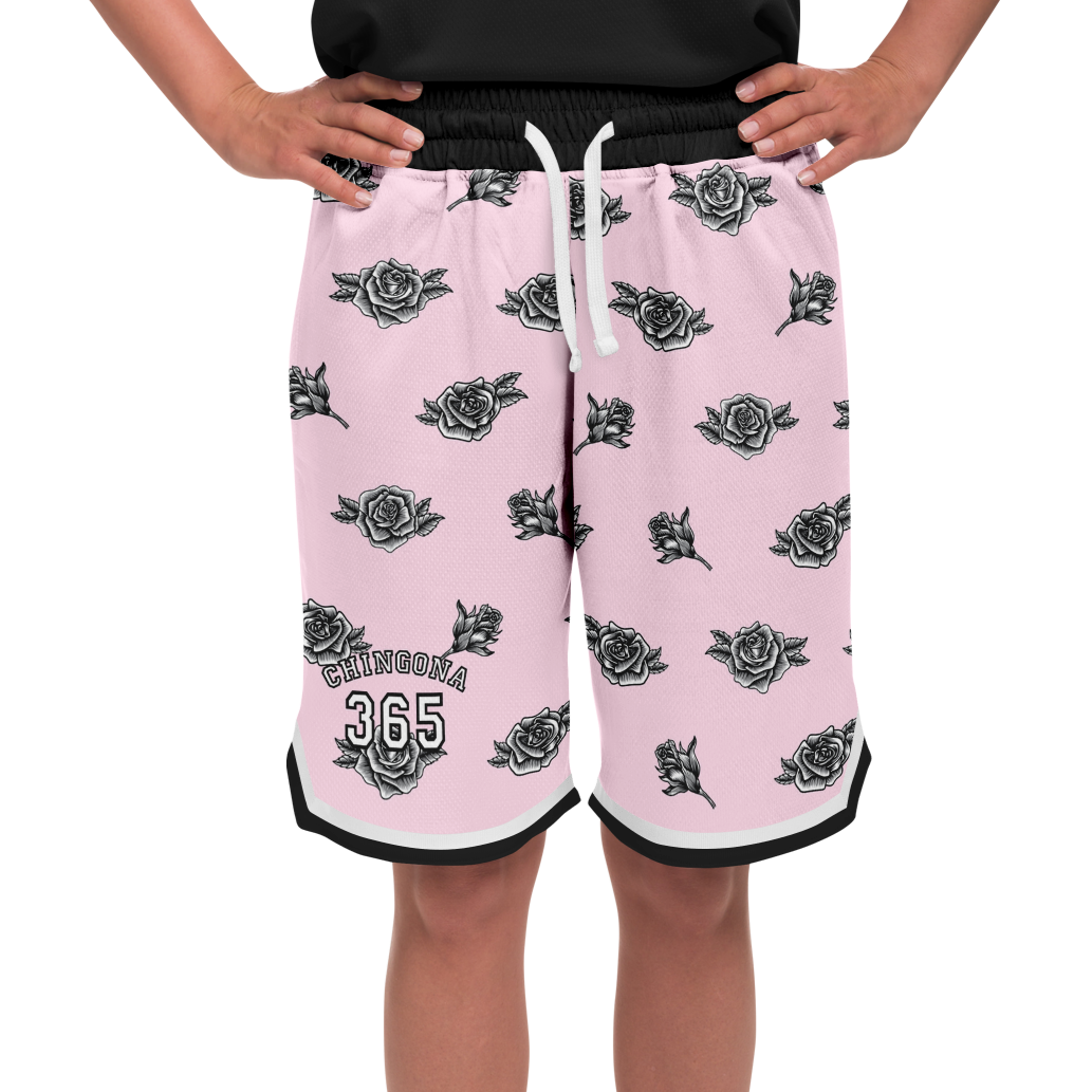 Chingona 365 - Pink Basketball Shorts