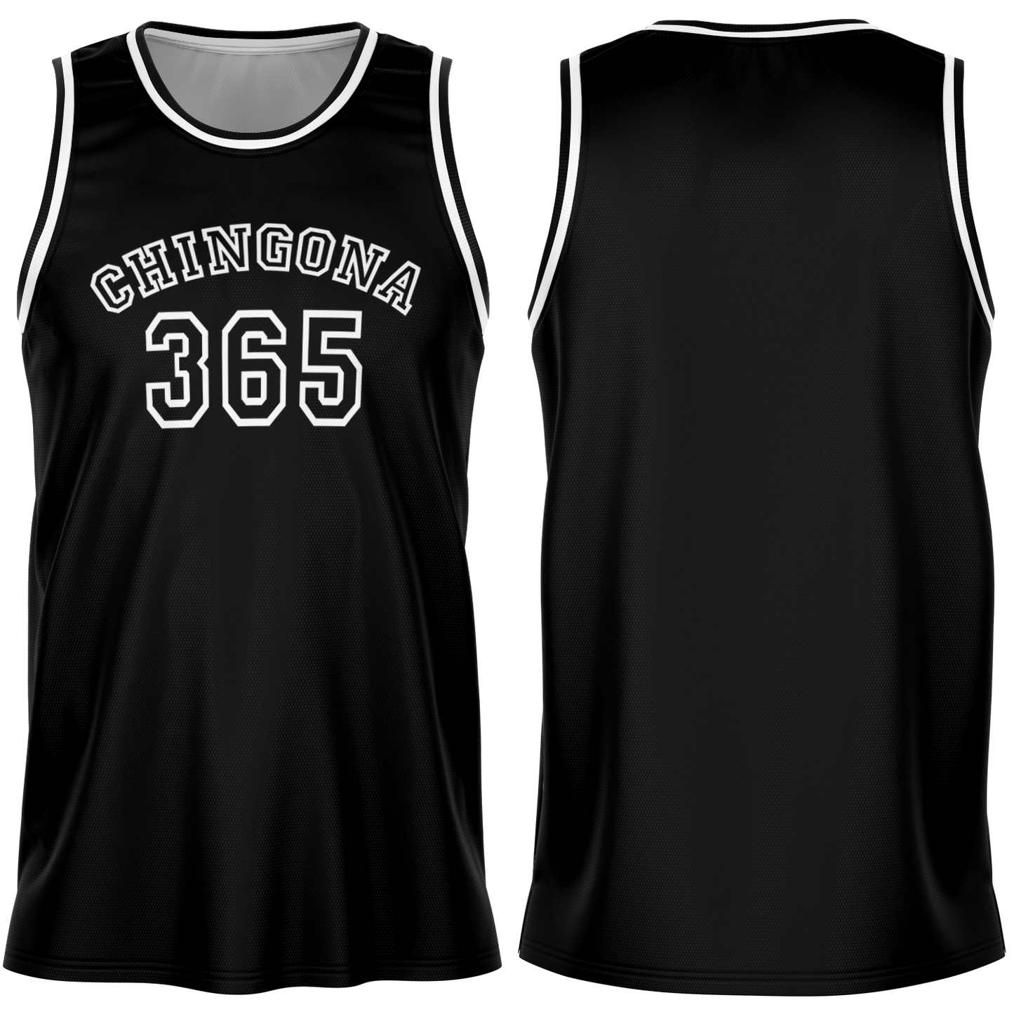 Chingona 365 - Black Basketball Jersey
