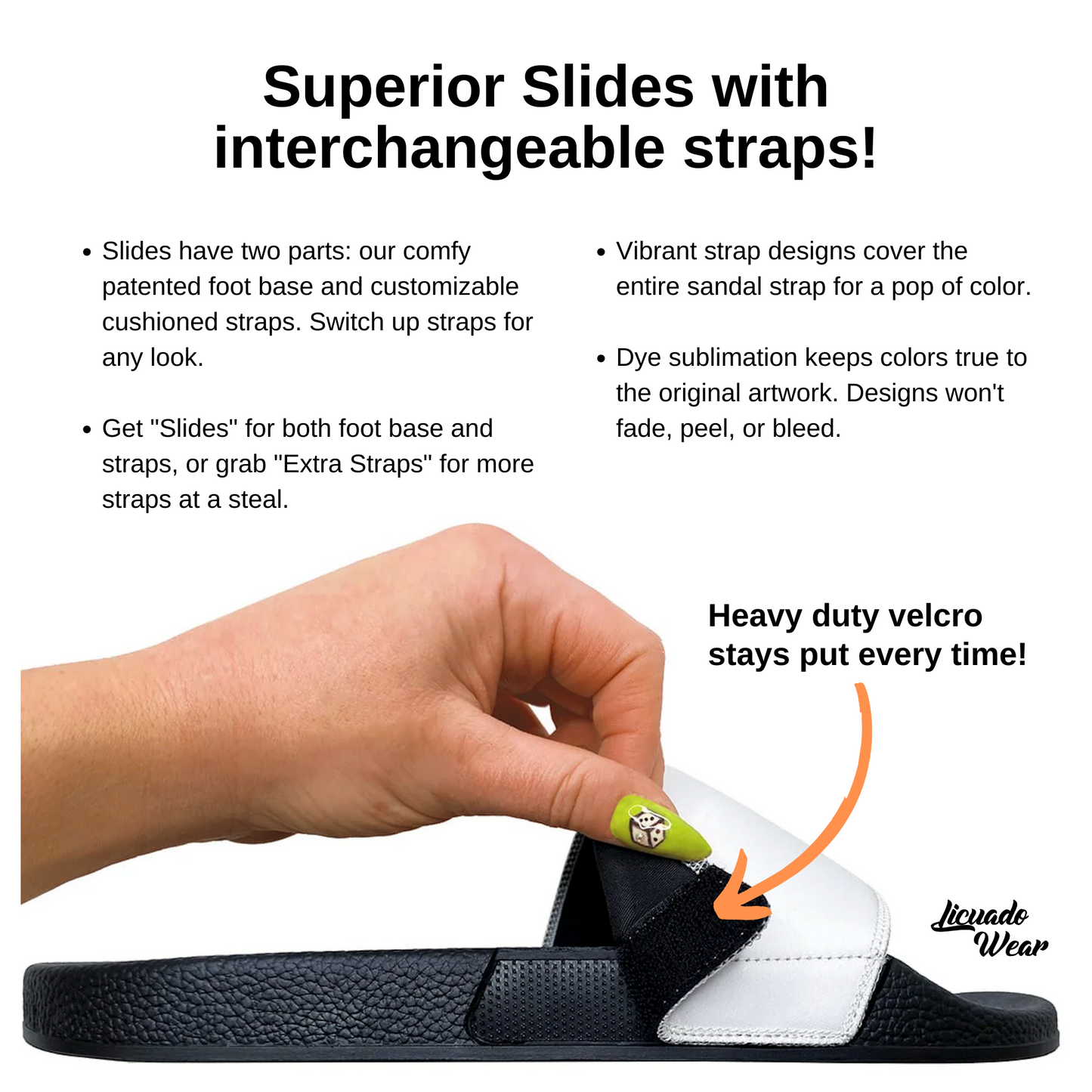Concha Pan Dulce (White) - Unisex Slide Sandal