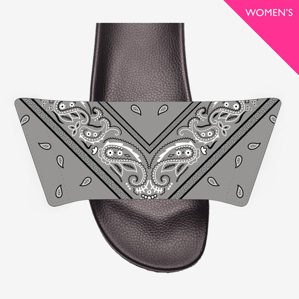Add On Straps for Women's Slides - Bandana Designs (Cool Colors)