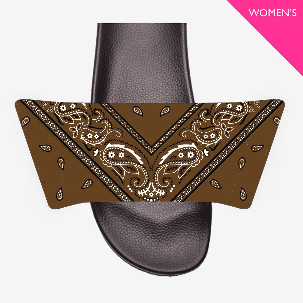 Add On Straps for Women's Slides - Bandana Designs (Cool Colors)
