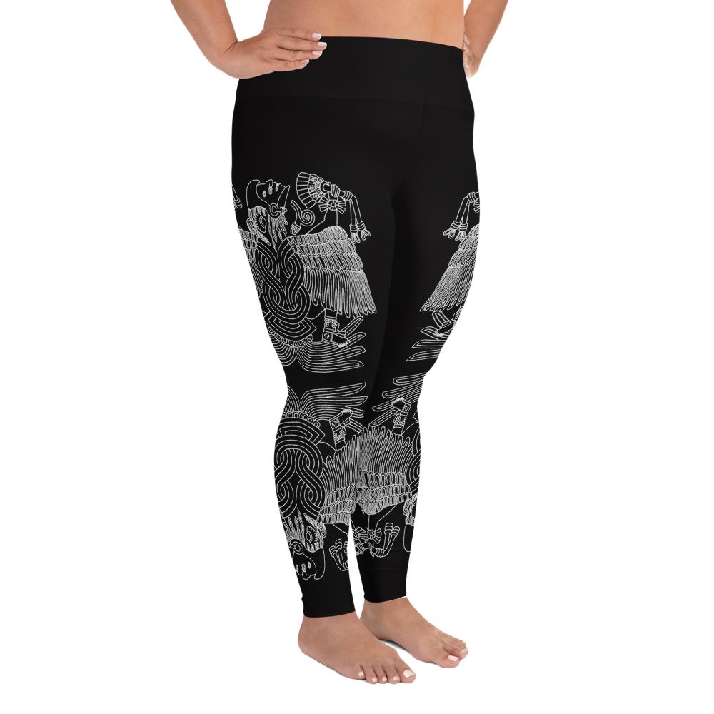 Águila Blanca - All-Over Print Plus Size Leggings - Licuado Wear
