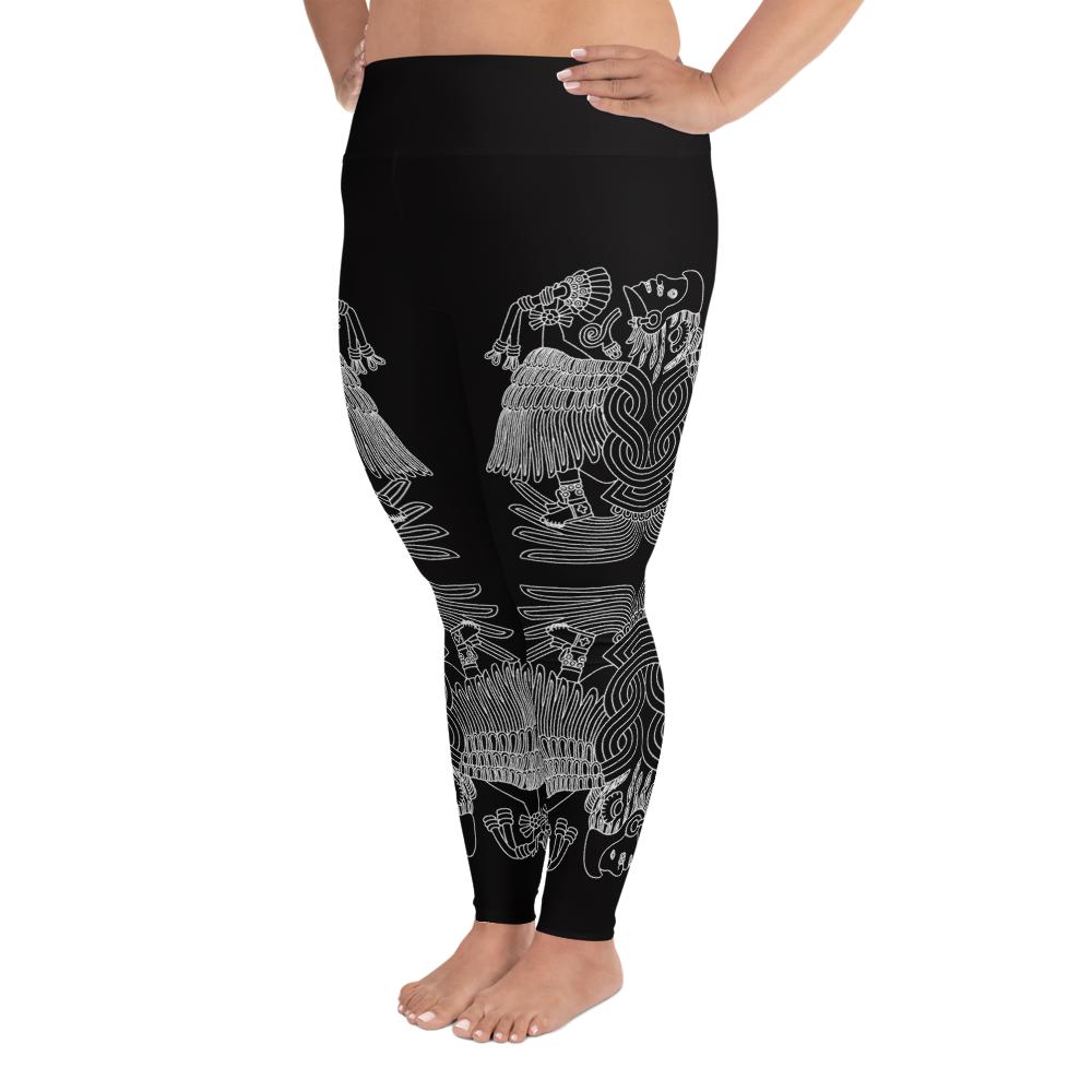 Águila Blanca - All-Over Print Plus Size Leggings - Licuado Wear