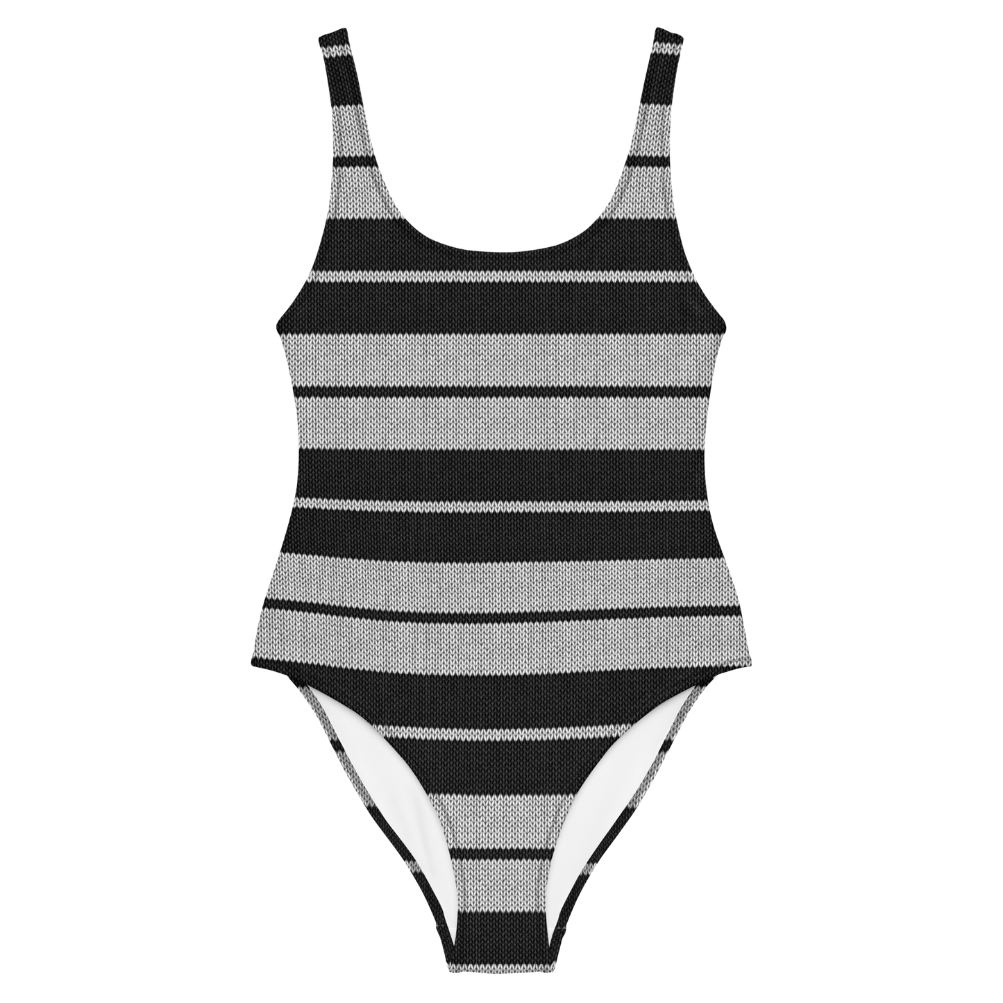 Charlie Brown (Black & White) - One-piece Swimsuit or Bodysuit