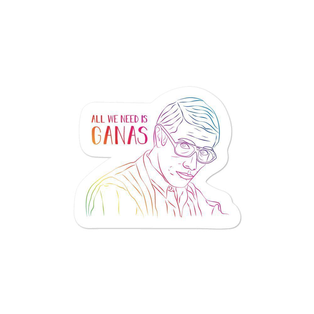 ALL WE NEED IS GANAS (Gradient) - Sticker (S, M, L) - Licuado Wear