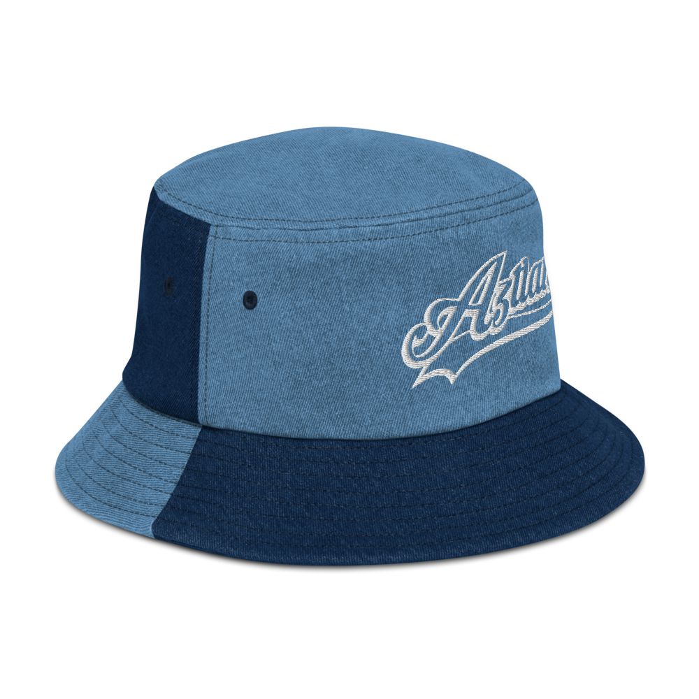 Aztlan - Embroidered Denim bucket hat