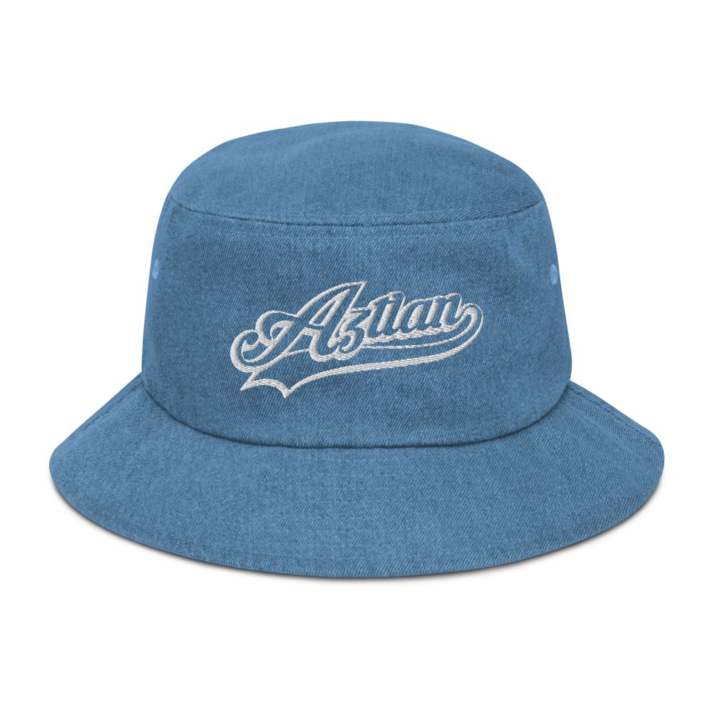 Aztlan - Embroidered Denim bucket hat