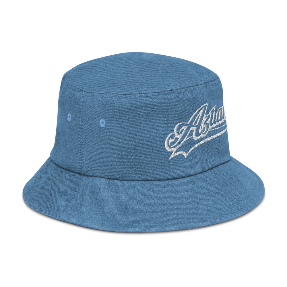 Aztlan - Embroidered Denim bucket hat