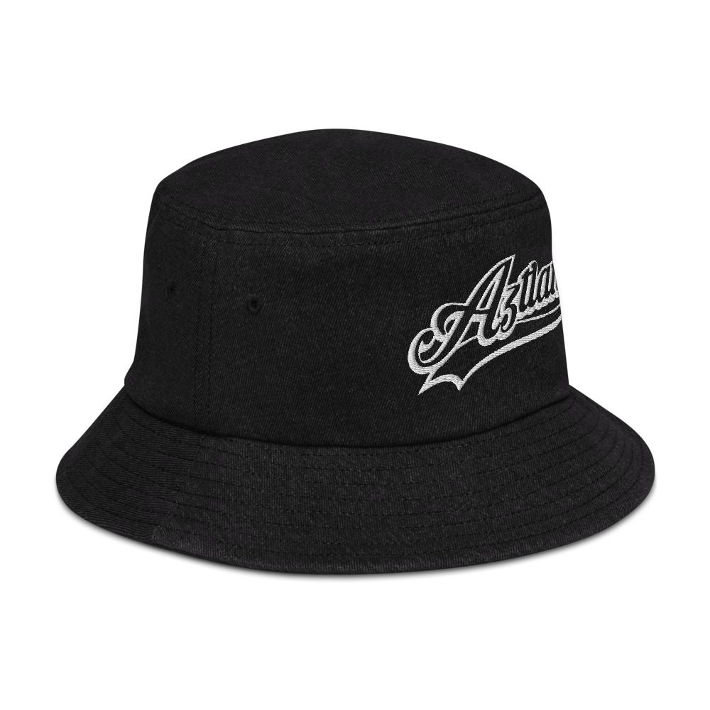 Aztlan - Embroidered Denim bucket hat