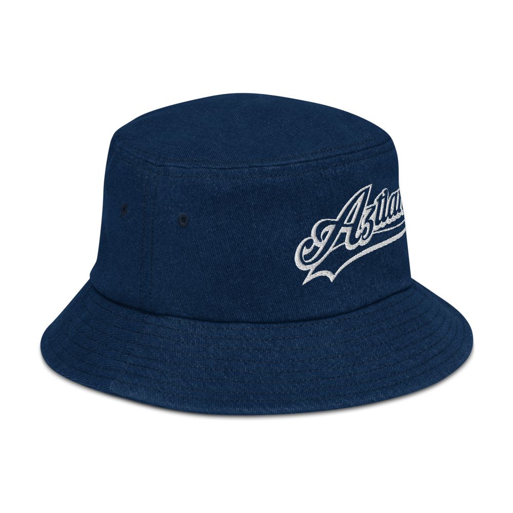 Aztlan - Embroidered Denim bucket hat