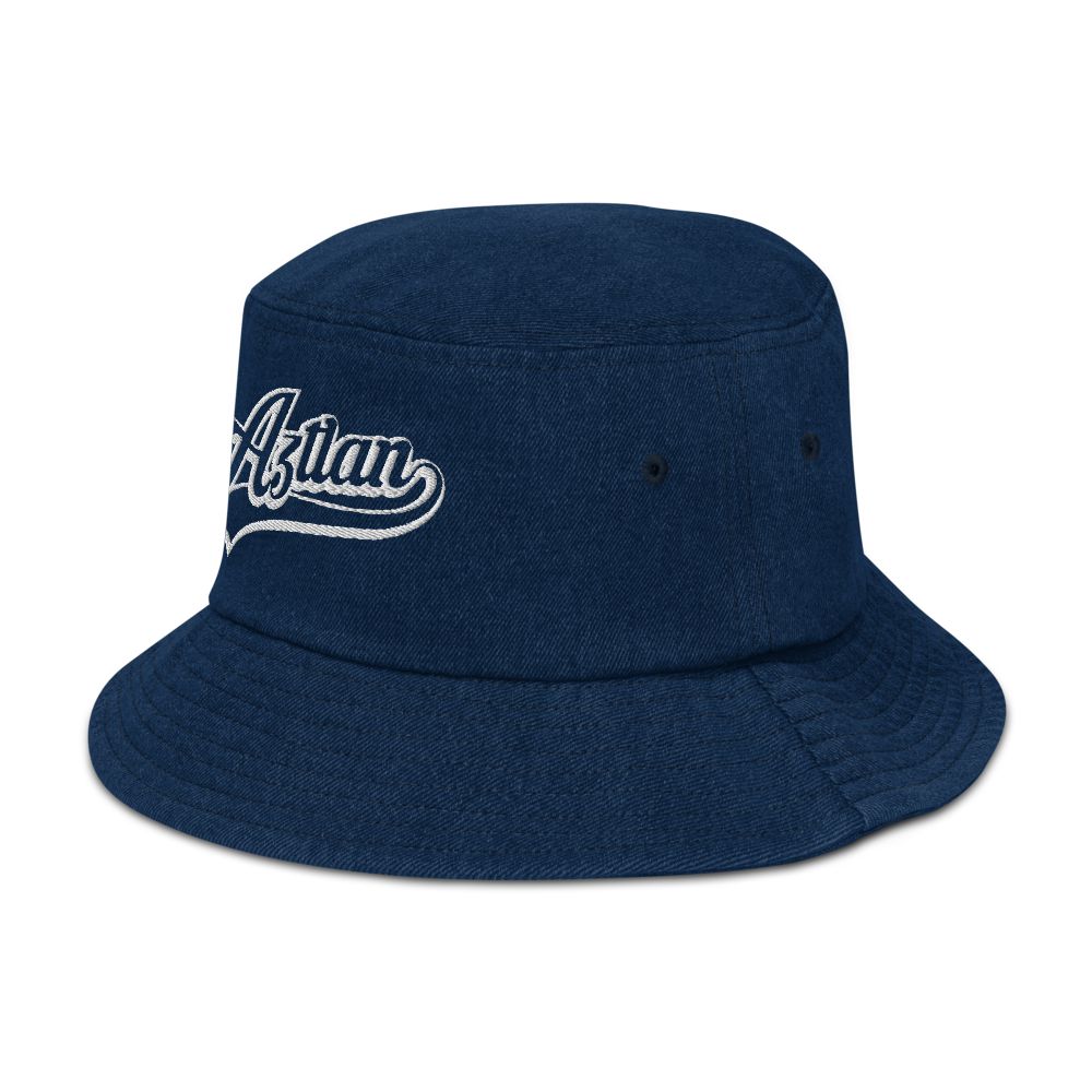 Aztlan - Embroidered Denim bucket hat