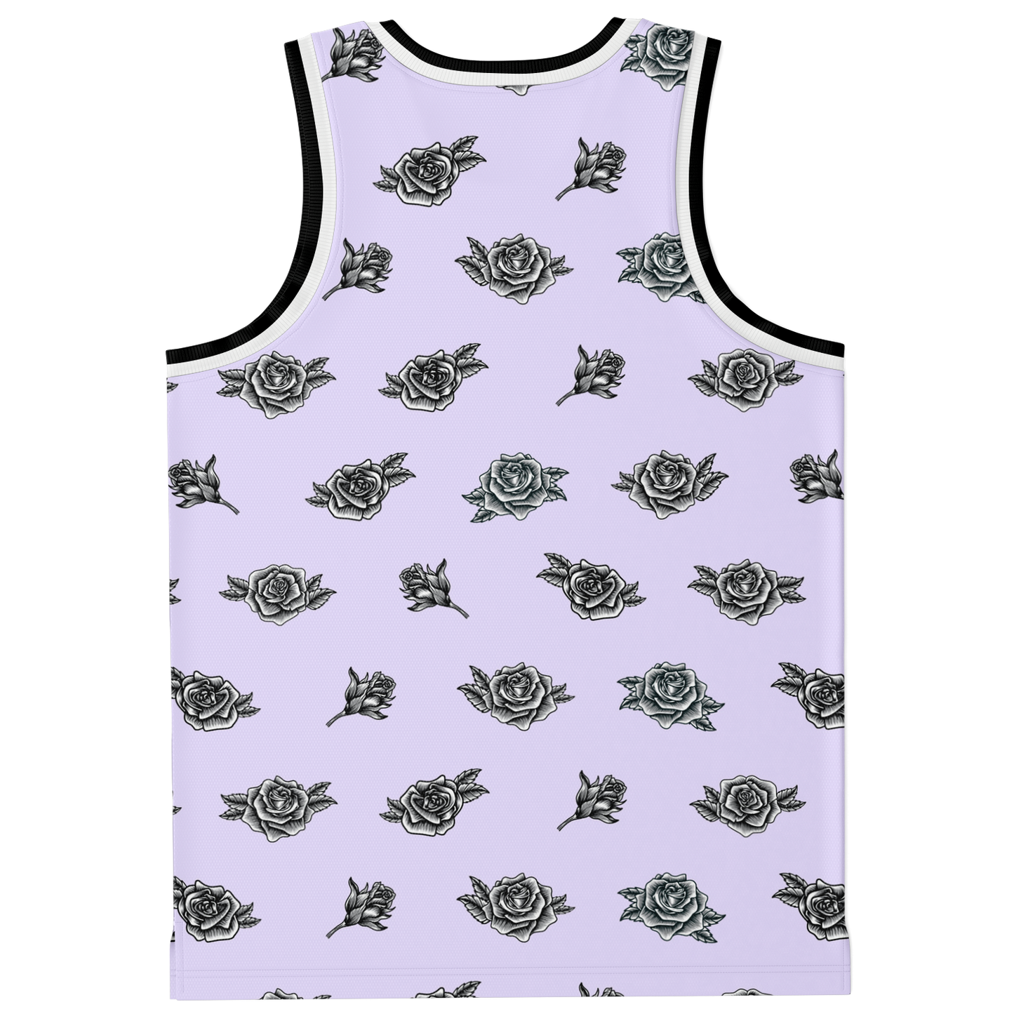 Chingona 365 with Roses - Lavender Basketball Jersey