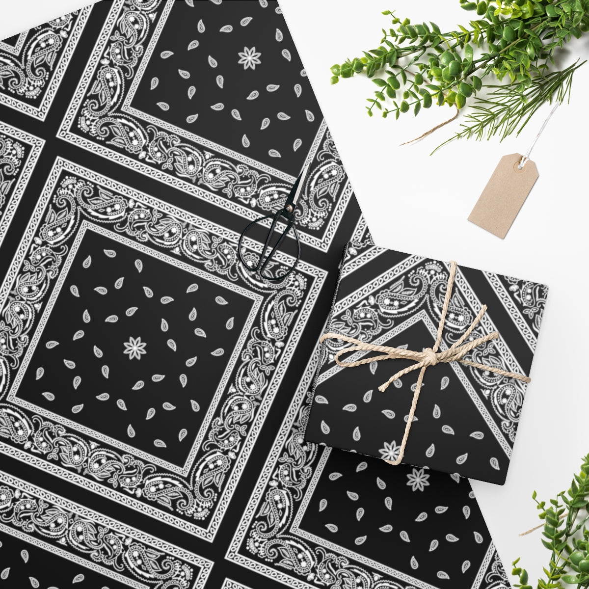 Black Bandana - Wrapping Paper