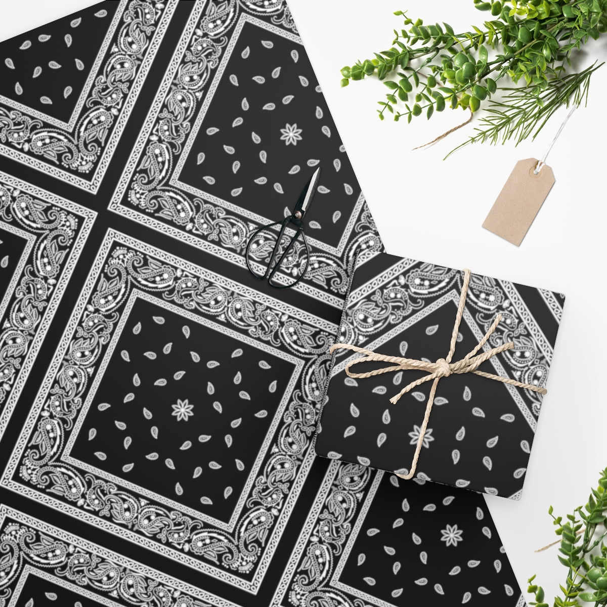 Black Bandana - Wrapping Paper