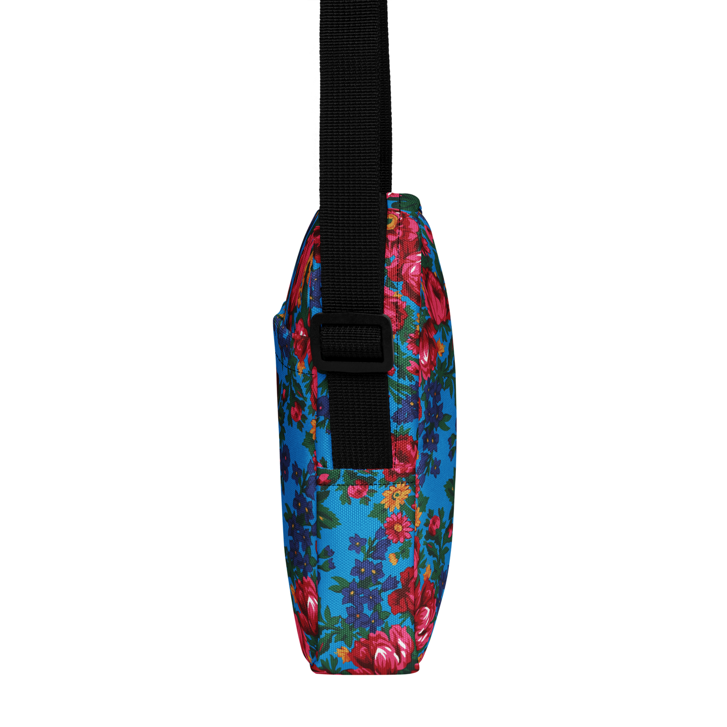 Blue Floral - Unisex Crossbody Bag
