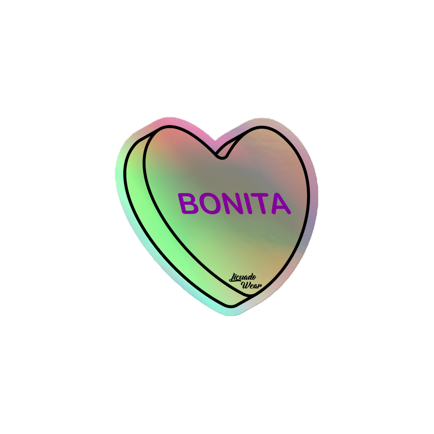 Bonita Candy Conversation Heart - Holographic sticker
