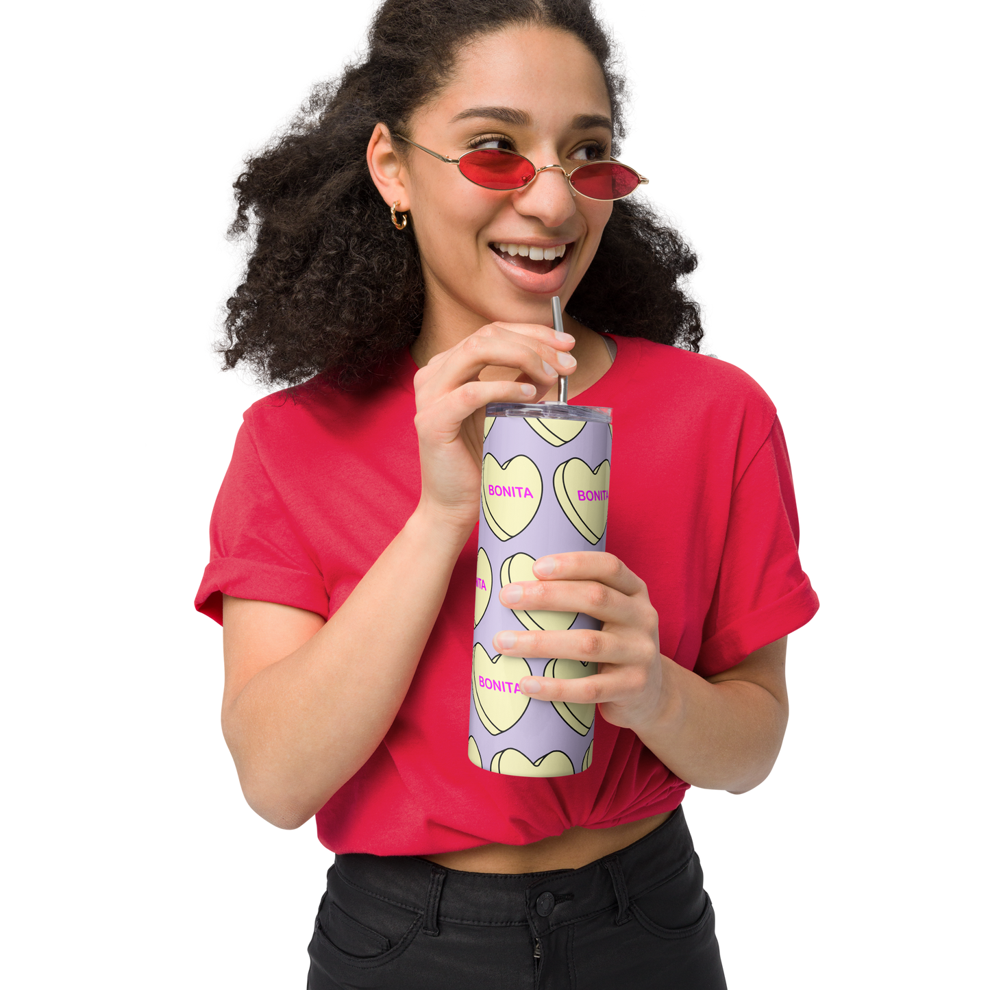 Bonita Candy Conversation Heart - Stainless steel tumbler