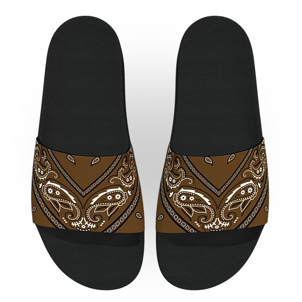 Brown Bandana - Unisex Slide Sandal