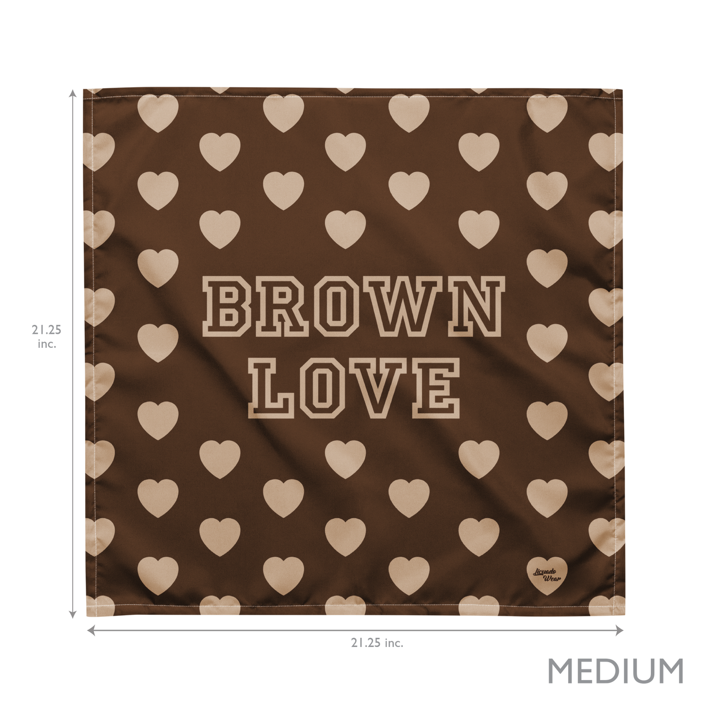 Brown Love - Bandana (3 sizes avail.)