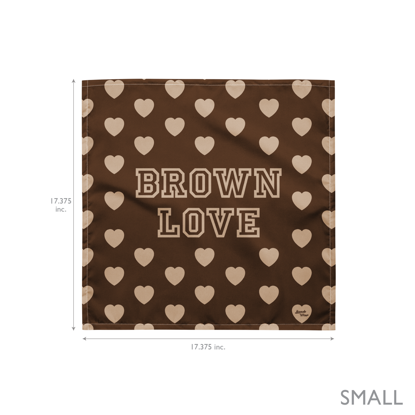 Brown Love - Bandana (3 sizes avail.)