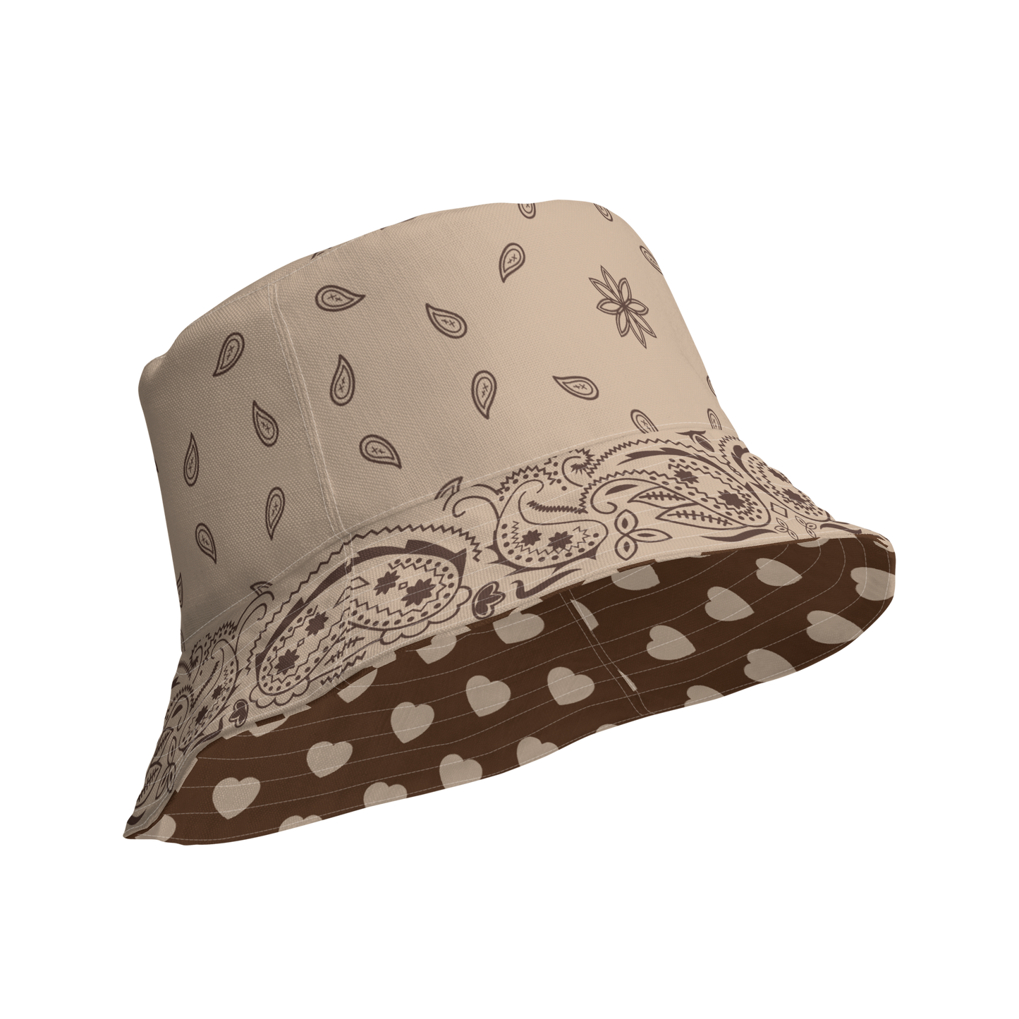 Brown Love - Reversible Bucket Hat