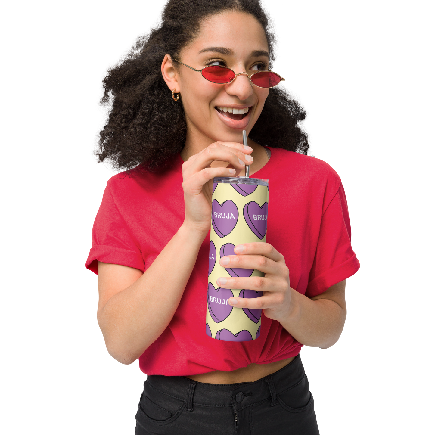 Bruja Candy Conversation Heart - Stainless steel tumbler