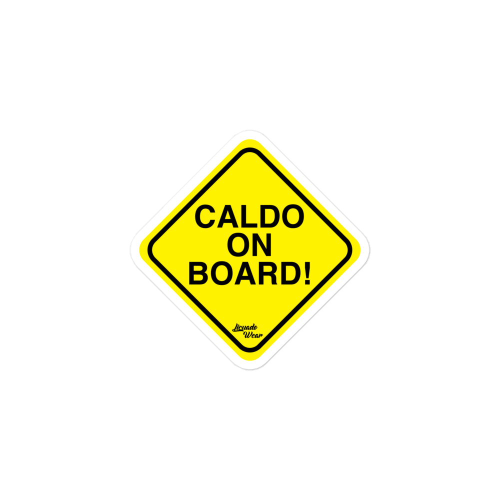 CALDO ON BOARD! - Sticker (S, M, L)