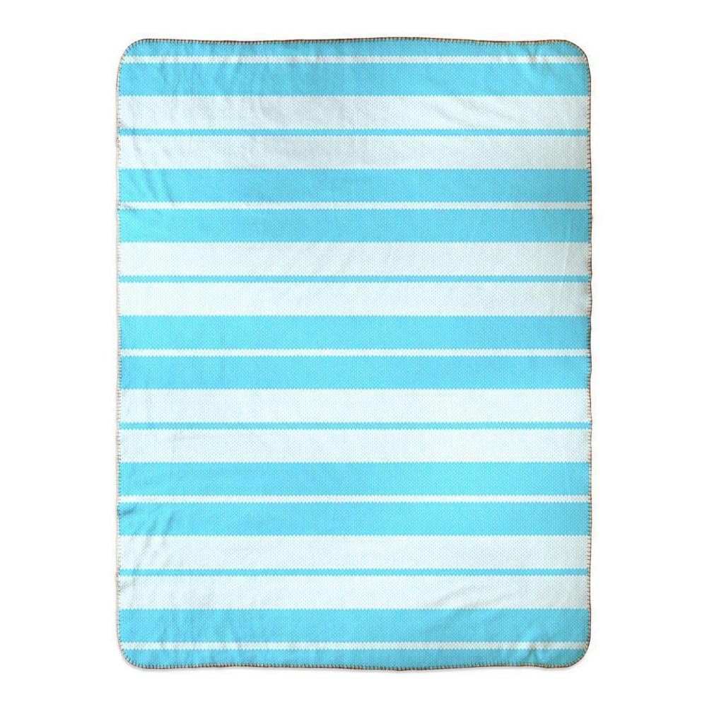 Charlie Brown (Baby Blue/White) - Fleece Sherpa Blanket (2 sizes) - Licuado Wear
