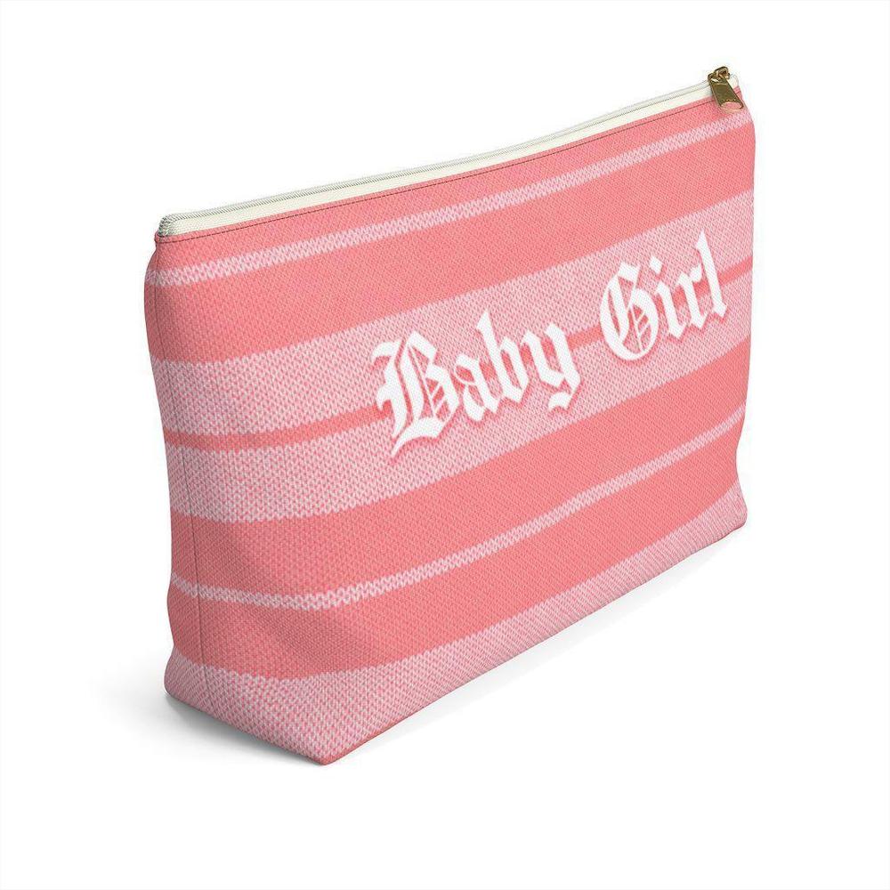 Charlie Brown Baby Girl (Pink/White) - Makeup Bag (2 sizes) - Licuado Wear