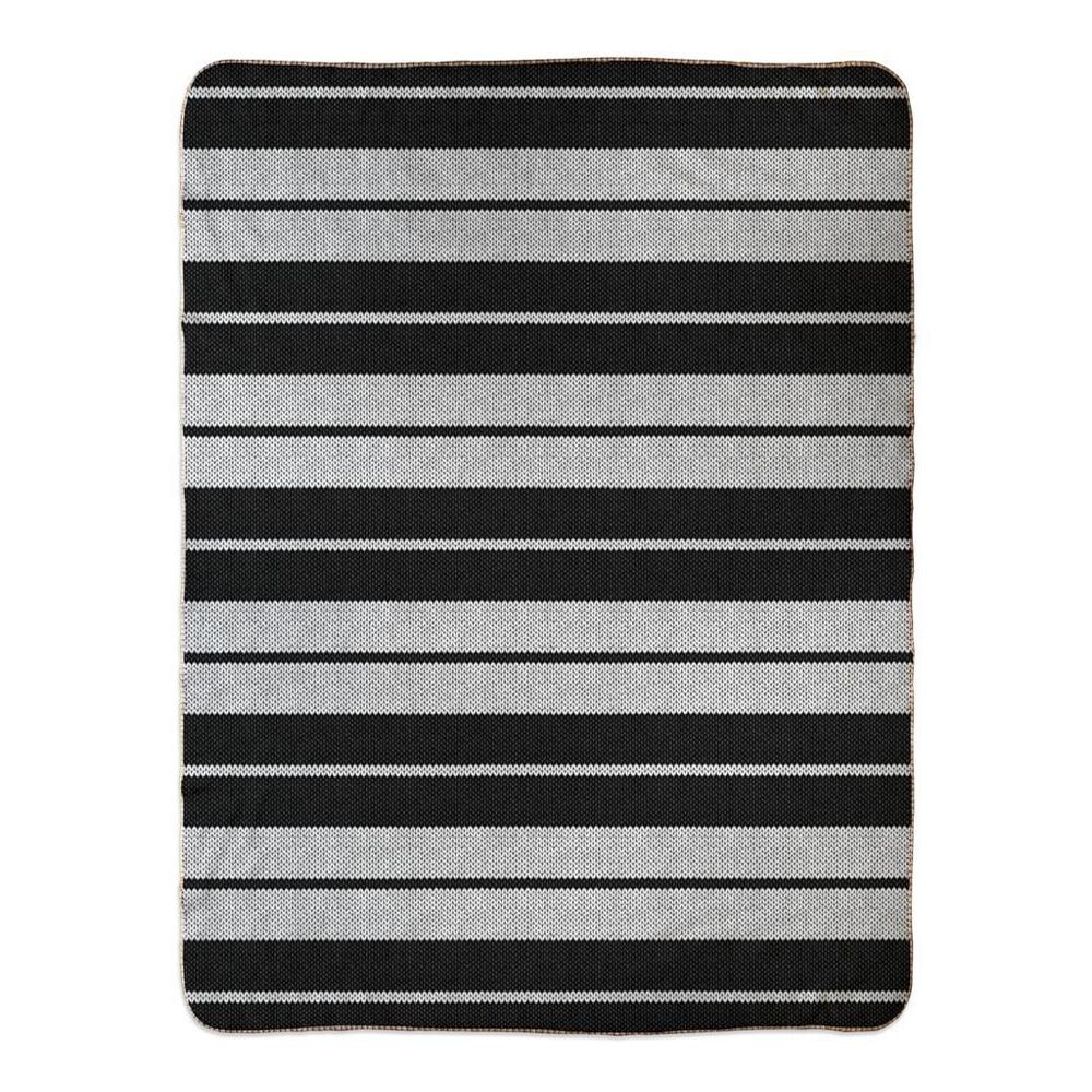 Charlie Brown (Black/White) - Fleece Sherpa Blanket (2 sizes) - Licuado Wear