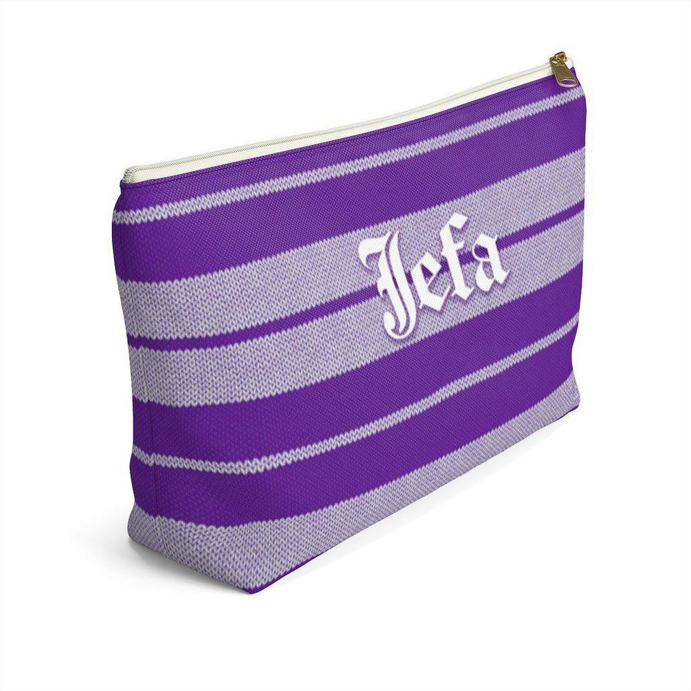 Charlie Brown Jefa (Purple/White) - Makeup Bag (2 sizes) - Licuado Wear