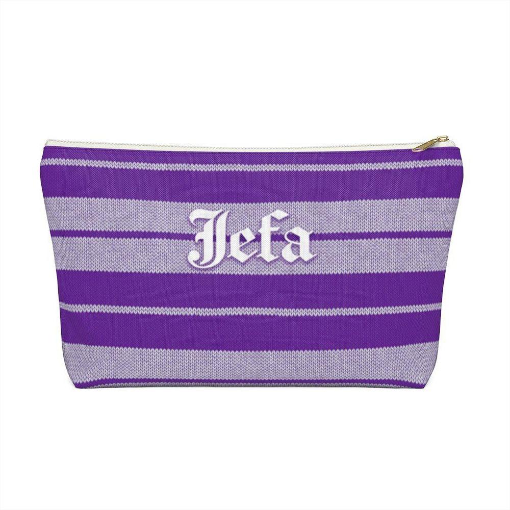 Charlie Brown Jefa (Purple/White) - Makeup Bag (2 sizes) - Licuado Wear