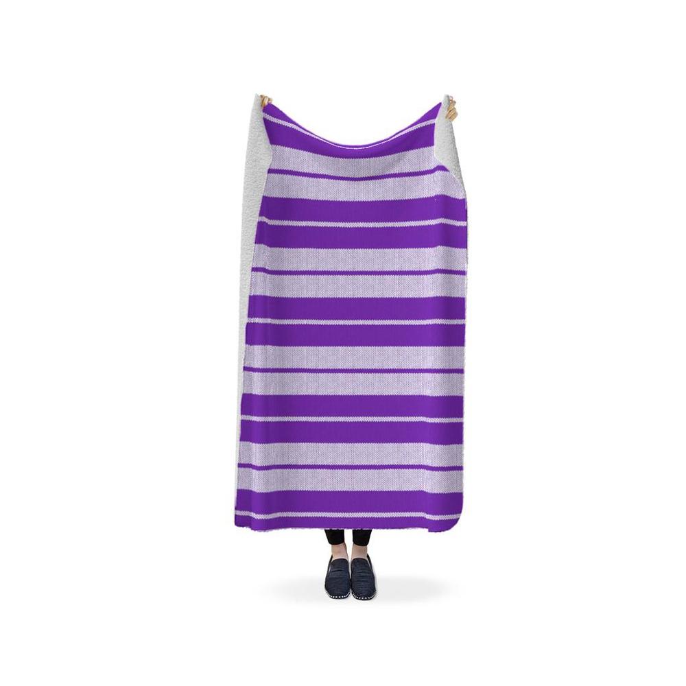 Charlie Brown (Purple/White) - Fleece Sherpa Blanket (2 sizes) - Licuado Wear