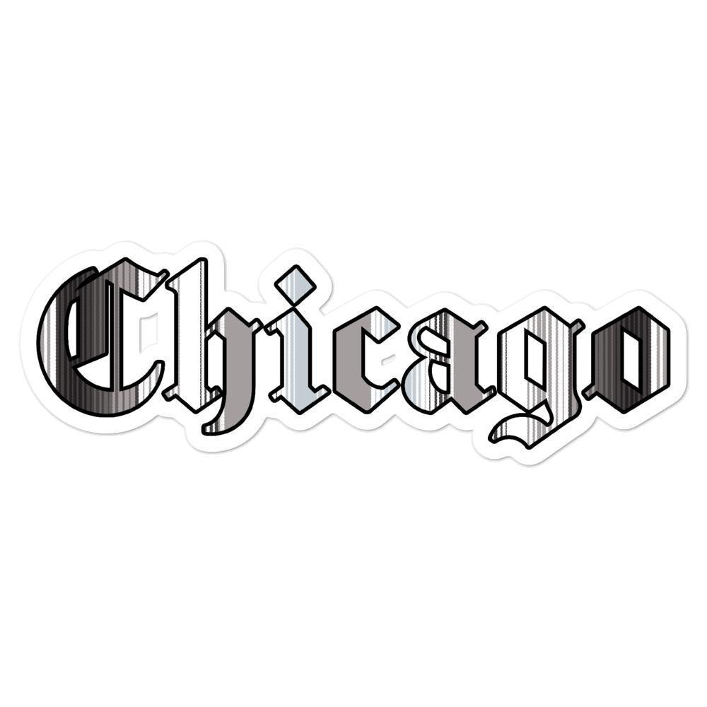 Chicago Zarape Black and Grey - Sticker (S, M, L) - Licuado Wear