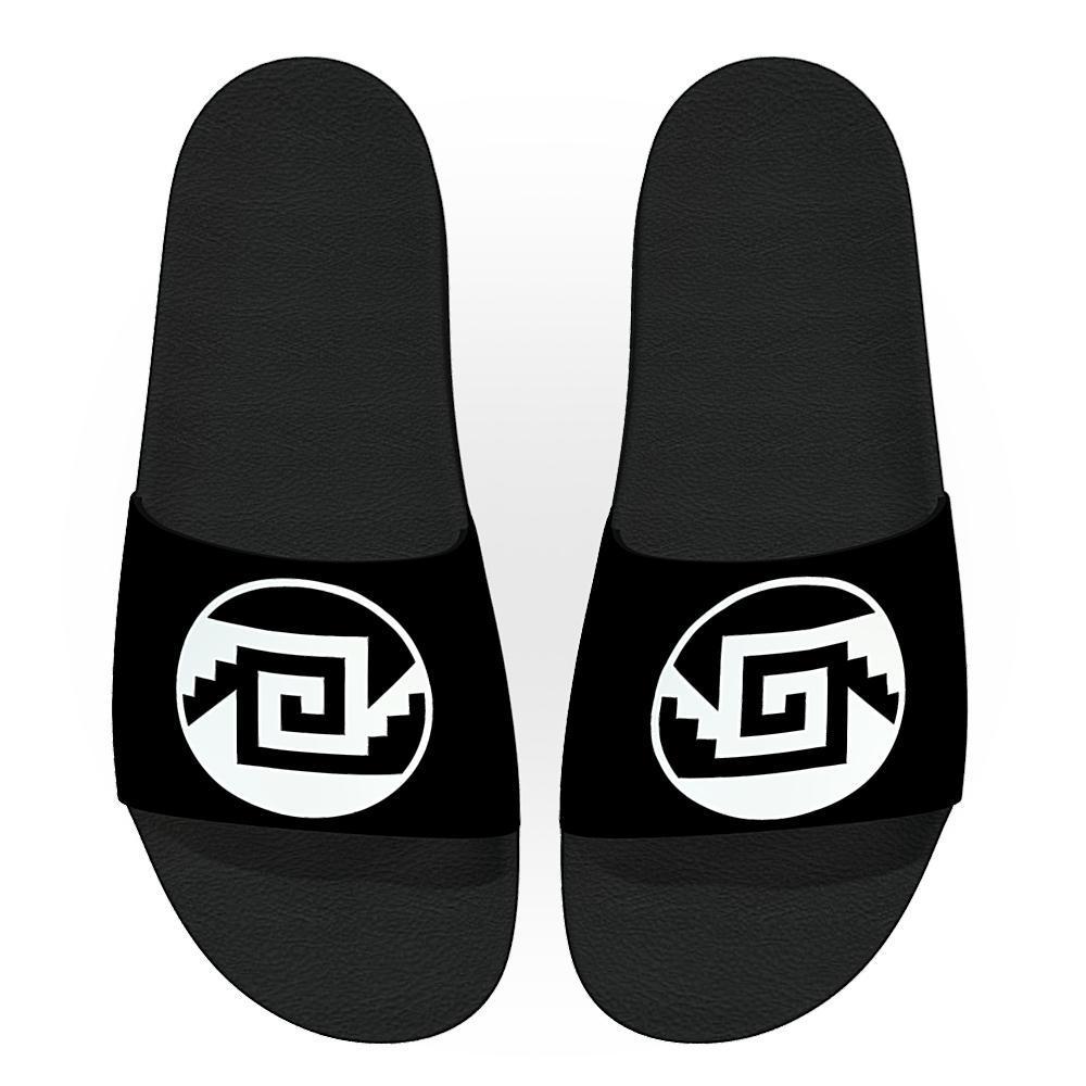 Chimalli (Aztec Warrior Shield) - Unisex Slide Sandal - Licuado Wear