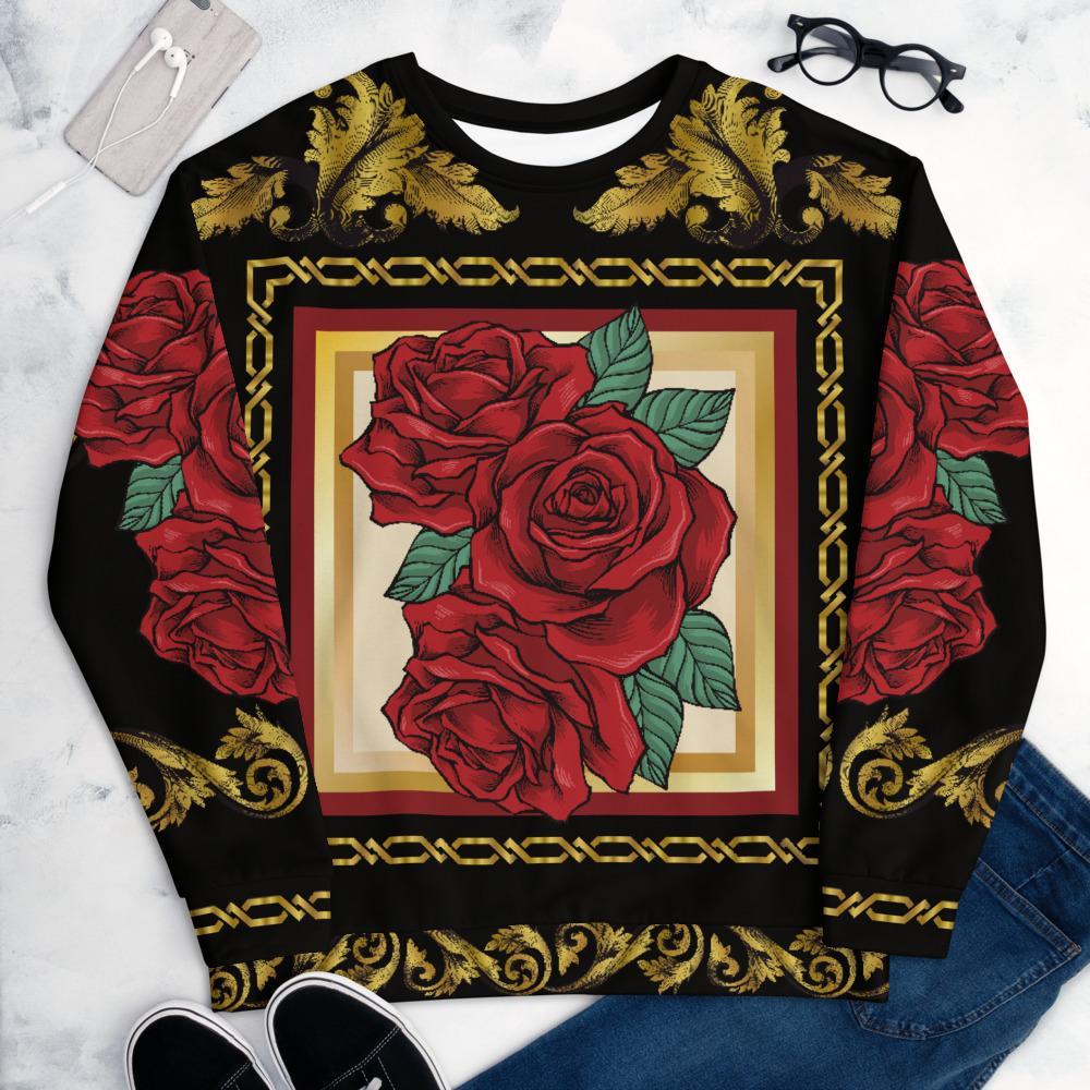 Cobija Style Traditional Rose - Unisex Sweatshirt - Licuado Wear