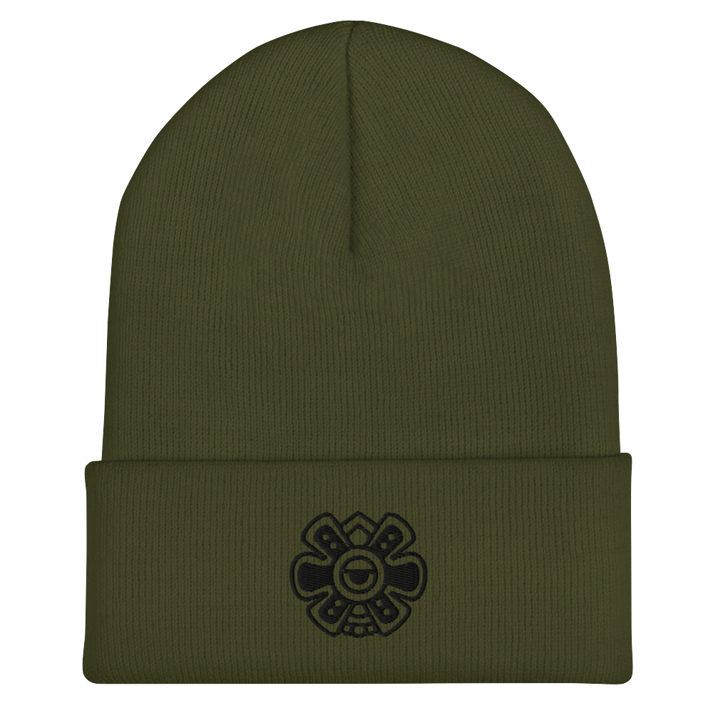Ollin (Movement) - Embroidered Cuffed Beanie