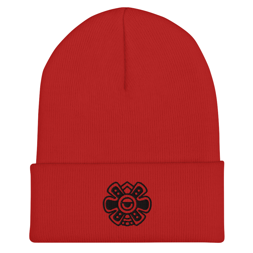 Ollin (Movement) - Embroidered Cuffed Beanie