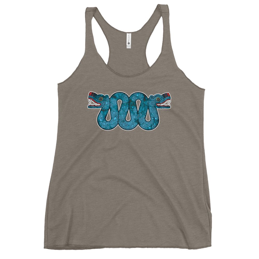 Double Headed Aztec Serpent - Women's Racerback Tank Top