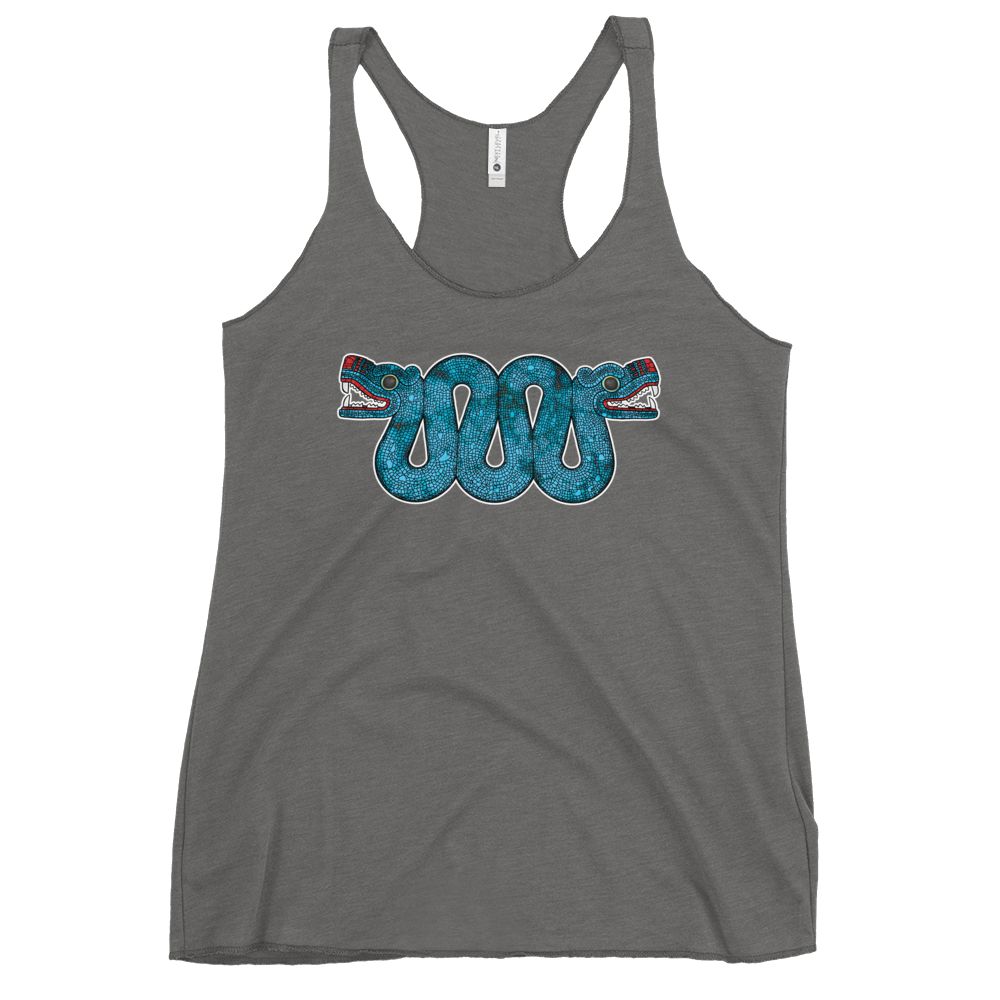 Double Headed Aztec Serpent - Women's Racerback Tank Top