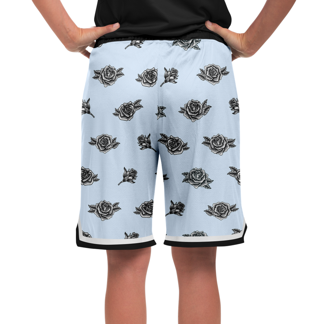 Chingona 365 - Baby Blue Basketball Shorts