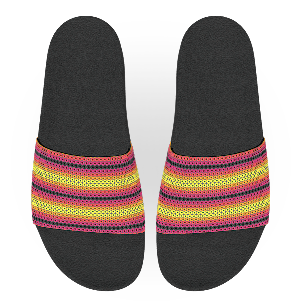 Fuego Digital Beadwork - Unisex Slide Sandal