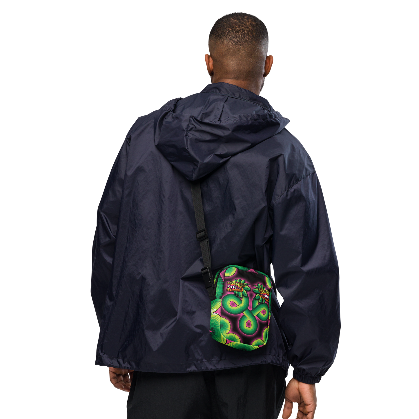 Green and Pink Quetzalcoatl - Unisex Crossbody Bag