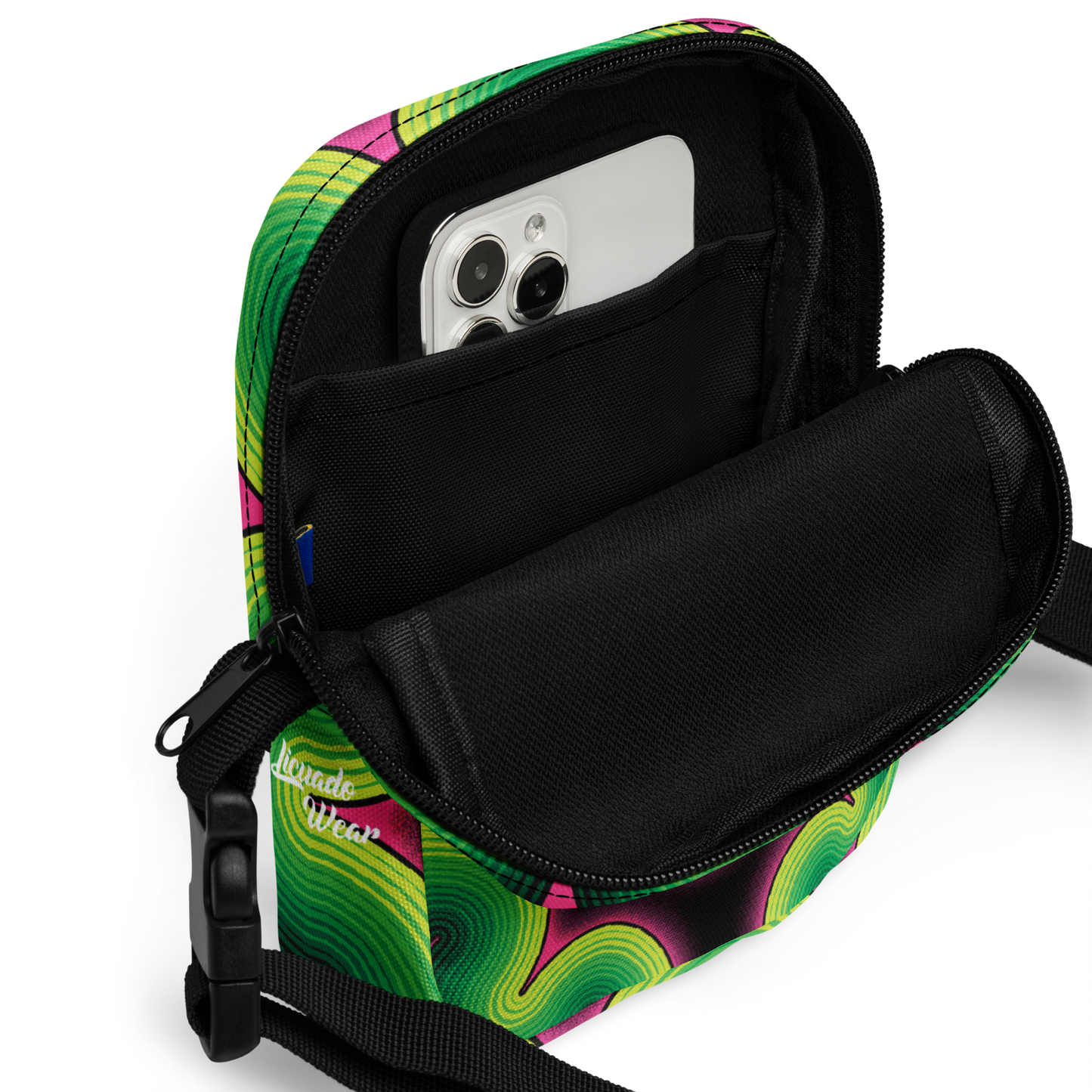 Green and Pink Quetzalcoatl - Unisex Crossbody Bag