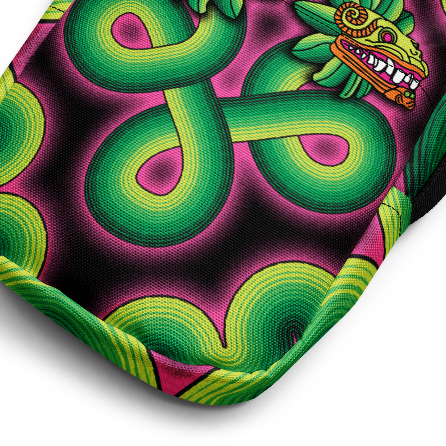 Green and Pink Quetzalcoatl - Unisex Crossbody Bag