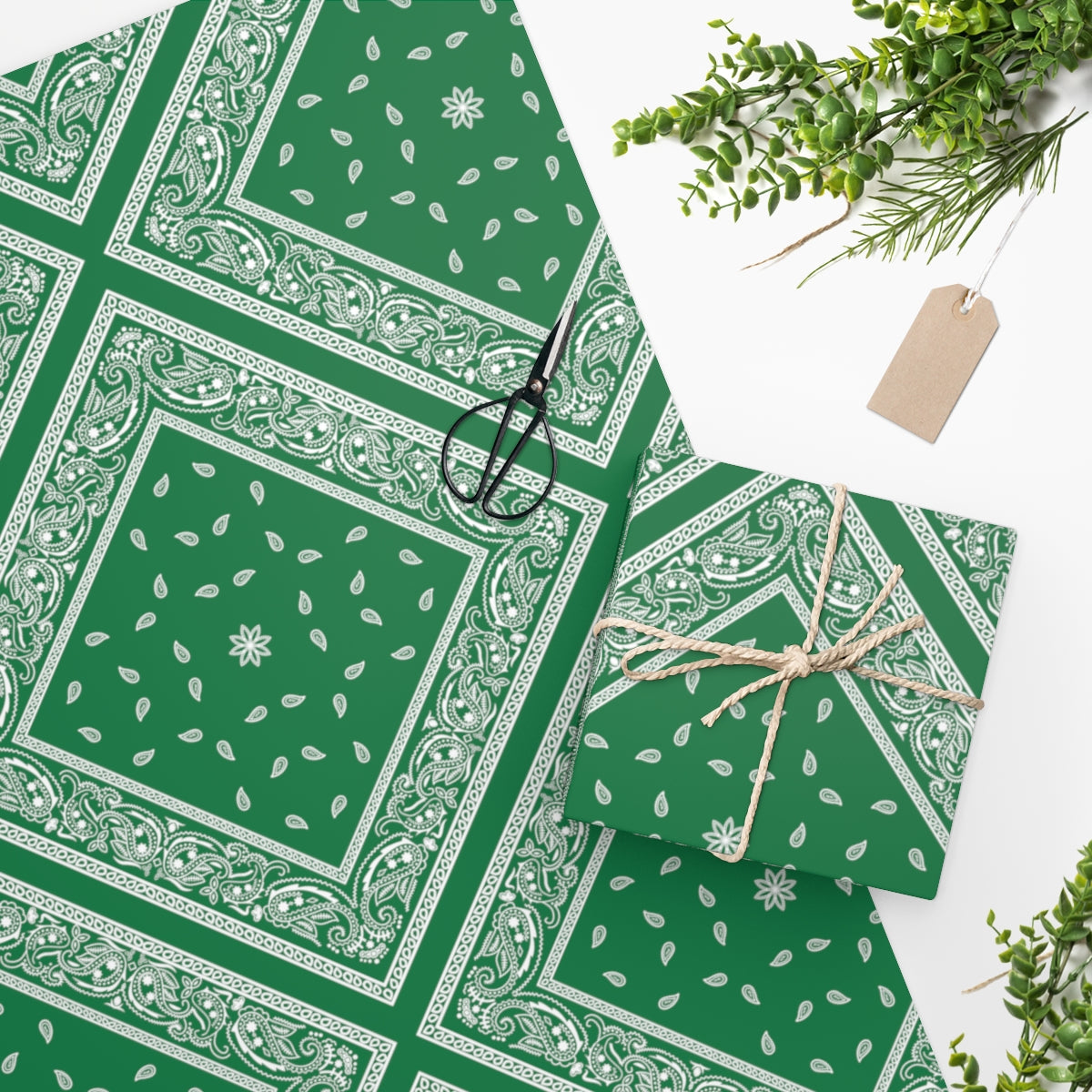 Green Bandana - Wrapping Paper