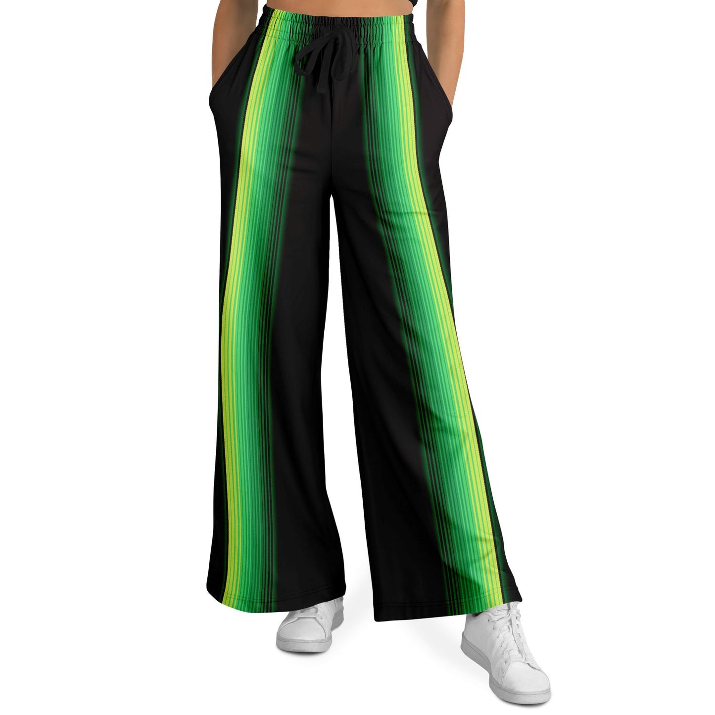 Green & Black Zarape - Flare Pant