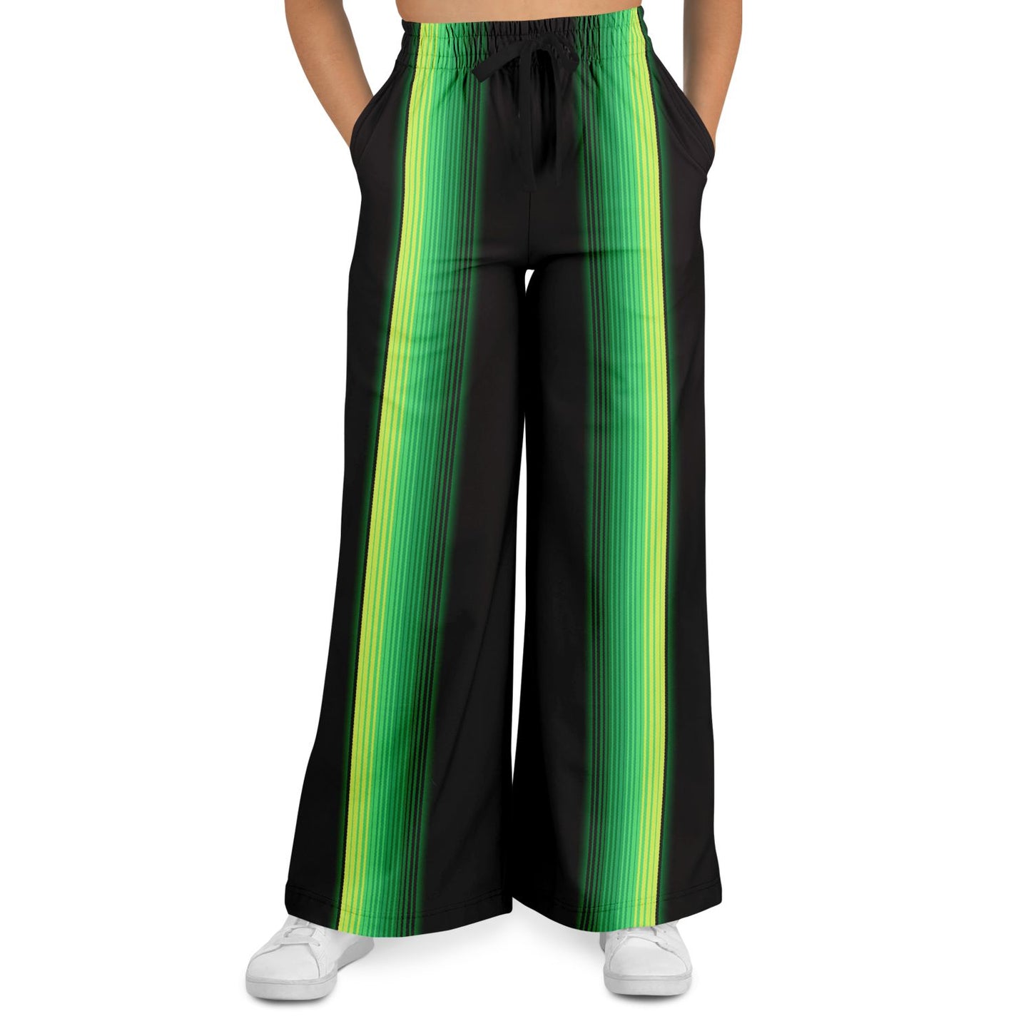 Green & Black Zarape - Flare Pant
